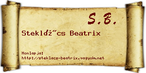 Steklács Beatrix névjegykártya